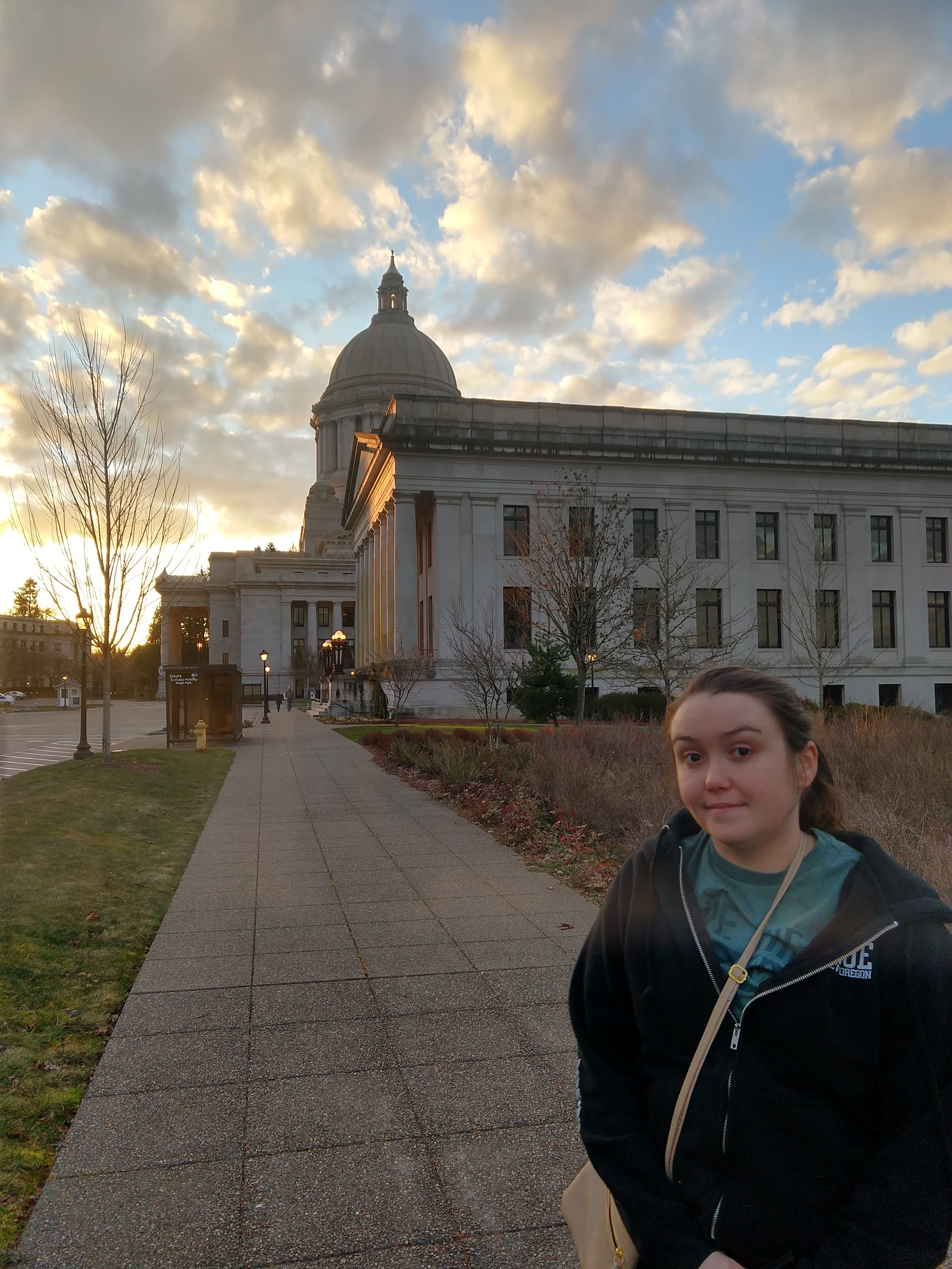 Katie at the Capitol